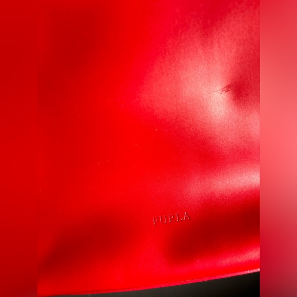 Vintage Furla Red Leather Mini Backpack - Picture 3 of 9